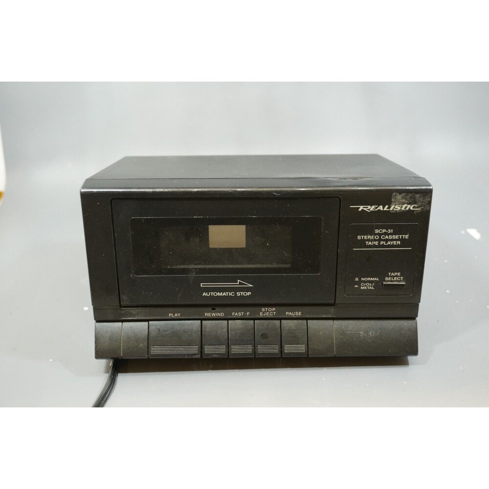 Realistic Stereo Cassette/Tape Player/Recorder SCP-31 14-647 Audio Component